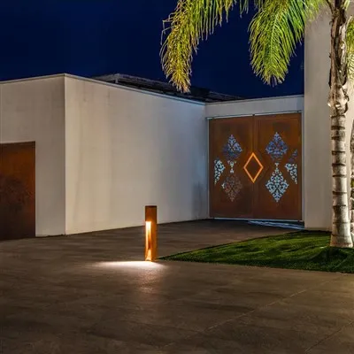 Đèn đường dẫn Bollard Đèn led kim loại